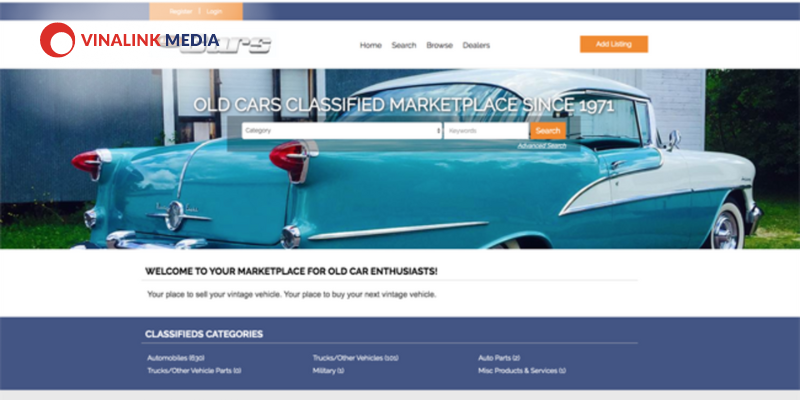 Mẫu Website Giới Thiệu Bán Ô tô mới nhất